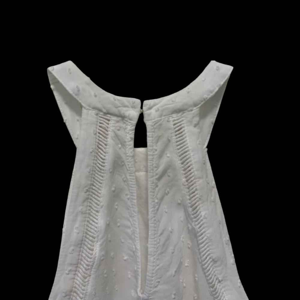 Mossimo Supply CO. White Tank Top with Eyelet Details Size M - Picture 8 of 11